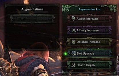 slot upgrade mhw.